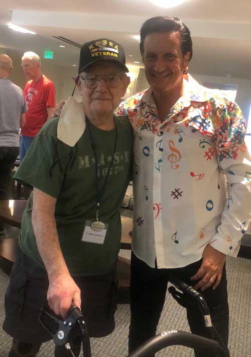 Orlando Elvis with the Veteran
